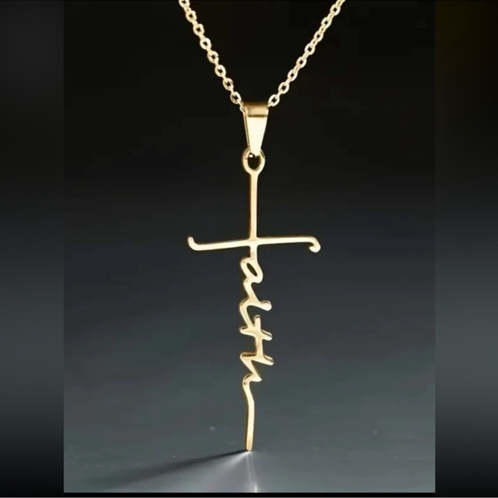Faith Gold Necklace